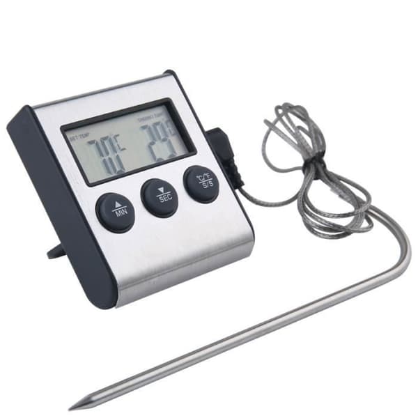 Matlagningstermometer Grilltermometer - Förprogrammerade tillagningslägen - Timer - Noggrannhet