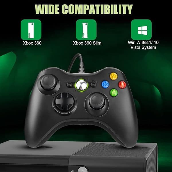 USB-gamepadadapter för PC, Xbox 360, Xbox 360 Slim och Windows PC