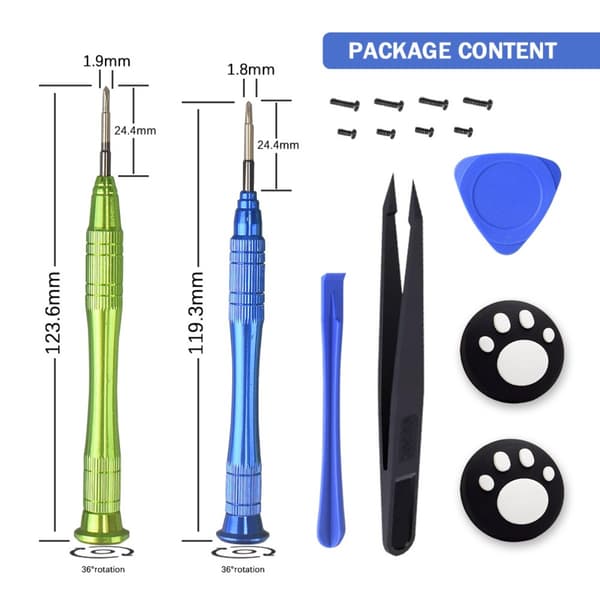 Switch Left/Right Joy-Con TMR Joystick Replacement Kit - Fix Joy-Con Drift, Compatible with Nintendo Switch