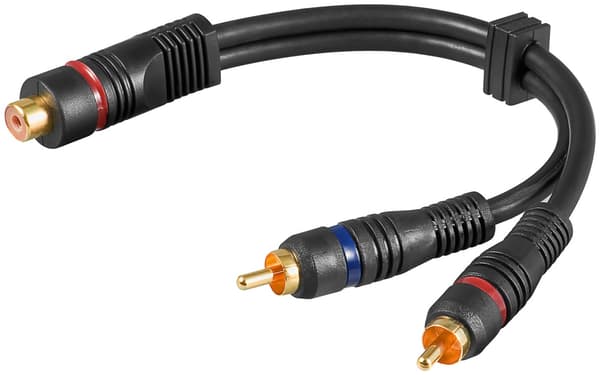 Audio Y-splitter cable