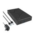 3,5 tommer ekstern harddisk kabinet - USB 3.0 - EU-stik - Sort