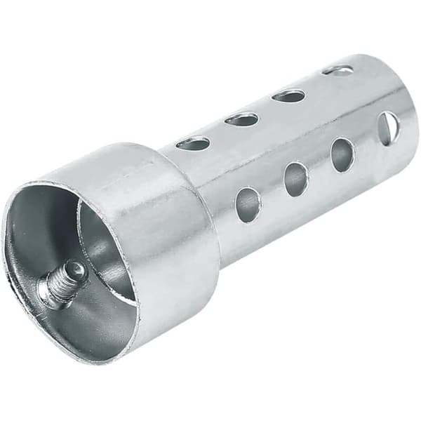 Adjustable, Universal, and Removable 42mm Zone Motorcycle Muffler. DB Killer XSQ-03 (Short, Silver)