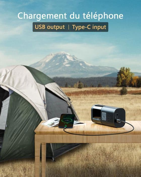 Smart däckpump - 4500mAh - LCD-skärm - LED-ljus - 150PSI