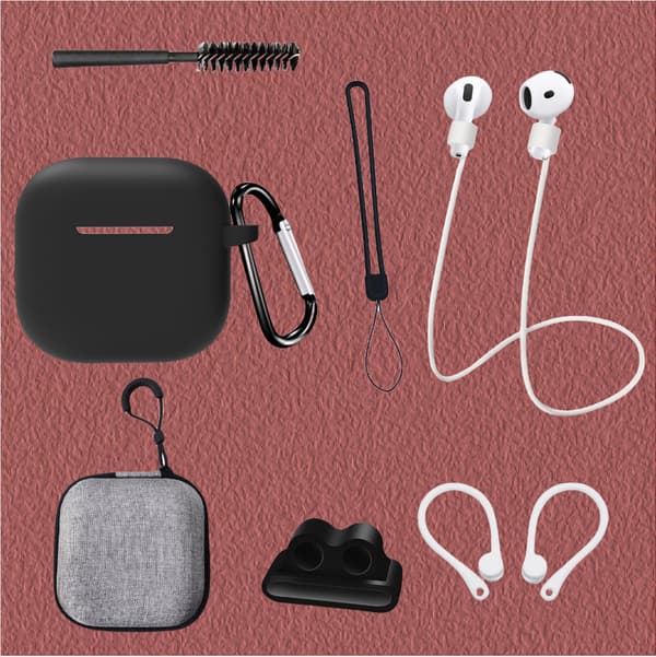 AirPods 4th Generation Eight-Piece Set in Black