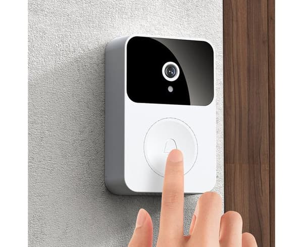 Video dörrklocka / Smart porttelefon - Trådlös dörrklocka - Säkerhetskamera - WiFi - Trådlös strömförsörjning