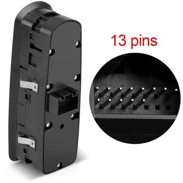 Left Window Switch. Electric Power Window Master Switch for Panamera/Cayenne/Macan (OEM: 7PP959858R). Non-original part.