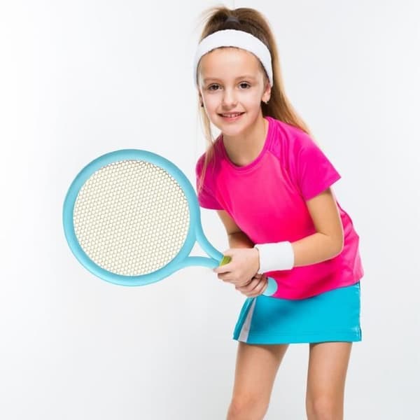 Badmintonset - Ej specificerat - 2 racketar - 3 fjäderbollar - 3 skumbollar - För barn