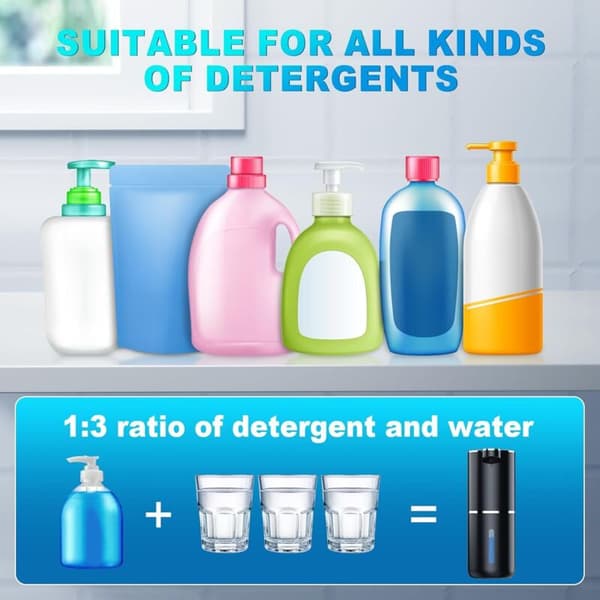 Automatic Soap Dispenser - 380 ml - Wall Mounted - Touchless Electric Soap Dispenser - With Sensor - USB Rechargeable - For Bathroom, Kitchen, Office - Black