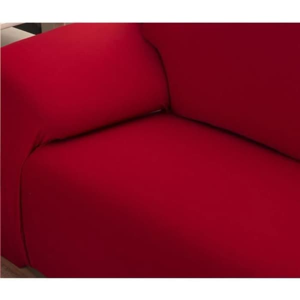 Strekkovertrekk for 3-seters sofa 190–230 cm - Rød, polyester/spandex, vaskbar