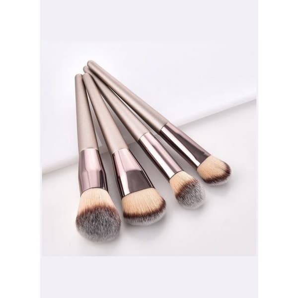 Sæt med 18 makeupbørster - Premium kvalitet - Blød nylon - Elegant design - Ideel til begyndere