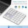 Numeriskt tangentbord - MARSEE - 34 tangenter - Bluetooth - Silver