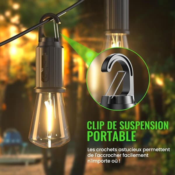 Rechargeable LED Camping Lamp. IP65 Portable Lantern. 3 Brightness Modes.