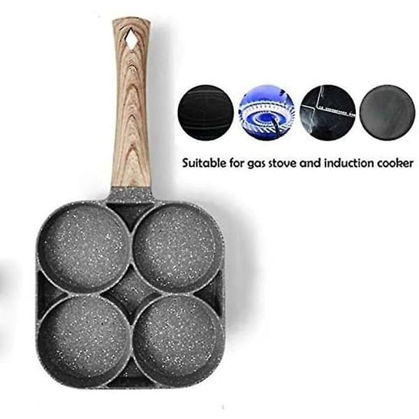 Multifunktionel stegepande, non-stick omeletpande, køkkenburgerpande