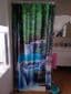 Bruseforhæng - Vandfald - 3D Natur - Slidstærkt polyester - 180x200cm - Blå