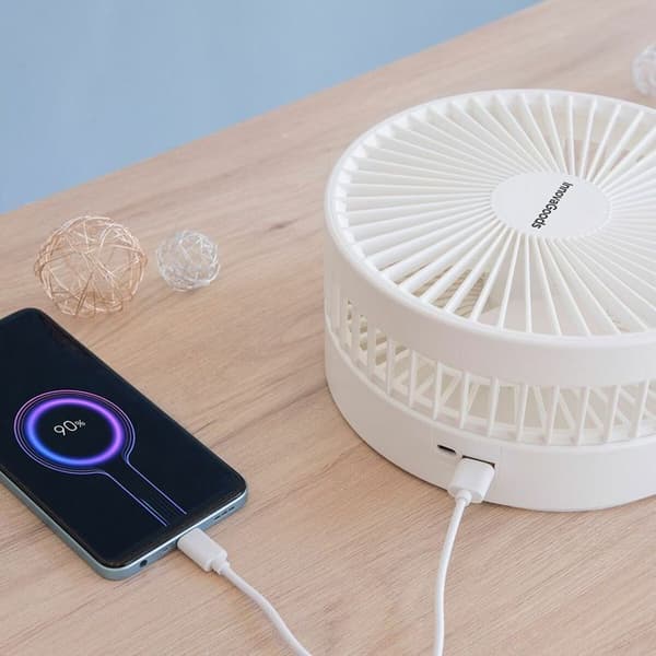 Ventilator - InnovaGoods - Genopladelig - Sammenfoldelig - 4 hastigheder