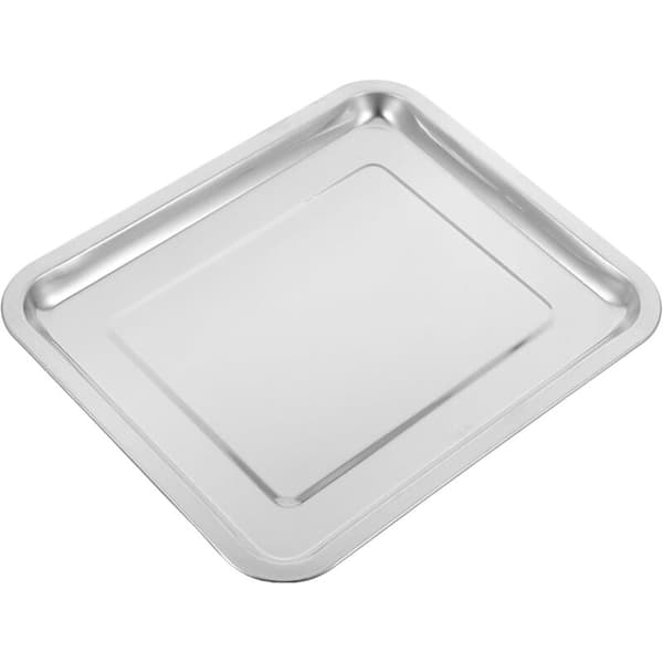 Rektangulær steke-/bake- og dampeform i rustfritt stål – ideell for familiemåltider og pikniker