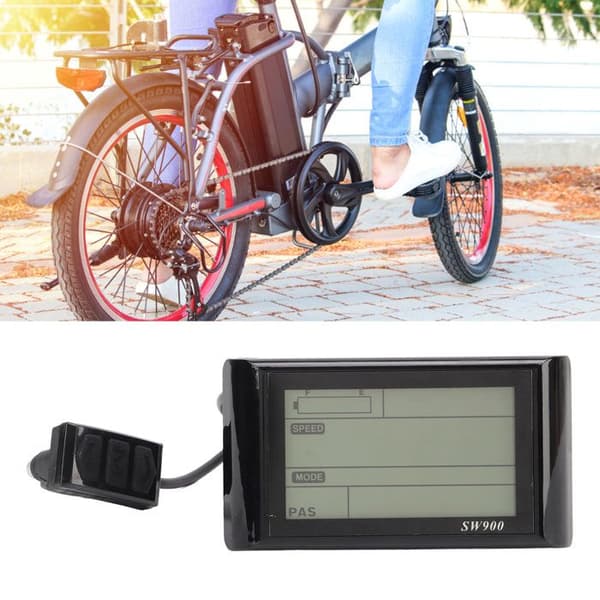 SW900 Vandtæt LCD-panel til elcykel, 5-benet, udskiftningstilbehør til el-scooter