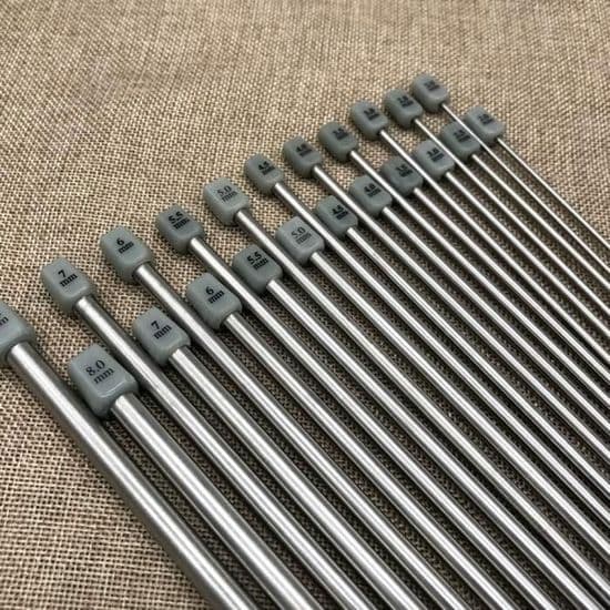 Stickor, set med 11 par - Rostfritt stål - 36 cm - Olika storlekar