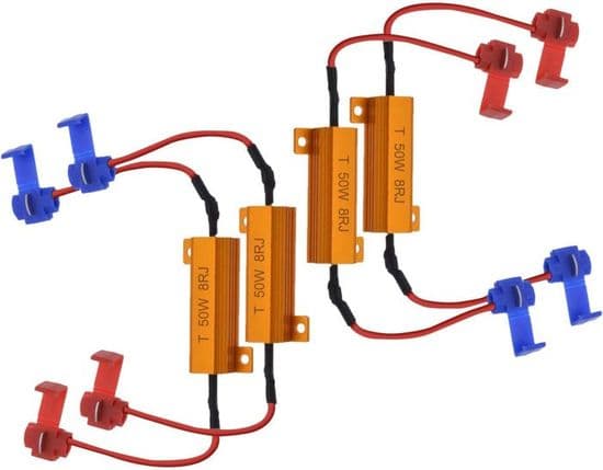 4 stk 50W 8 ohm LED-lastmotstander Frontlys Lastmotstand Tåkelysdekoder
