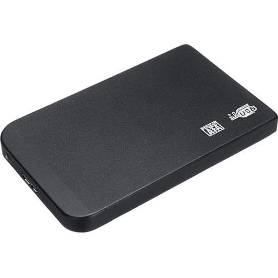 Bærbar ekstern harddisk USB 3.0 - 2TB - Sort - 5400 RPM