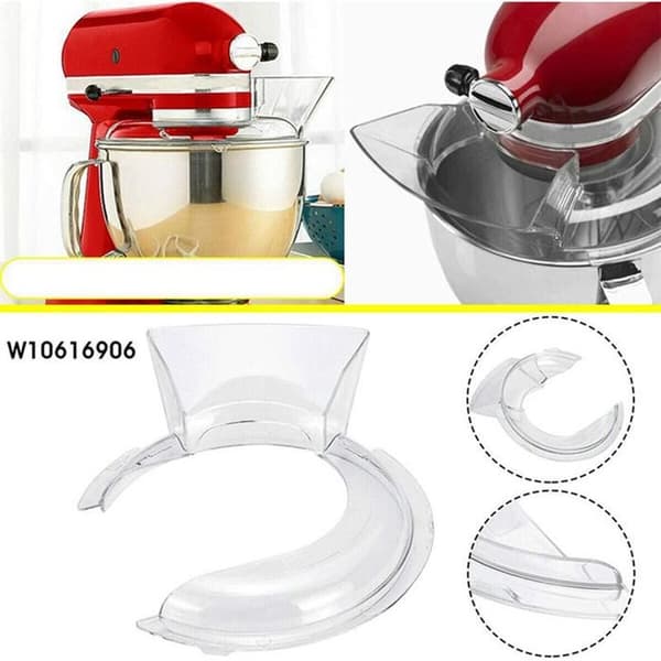 Stænkskærm til hældeskjold W10616906 til KitchenAid KN1PS 4,5-5Qt røremaskine, passer til K45SS modeller