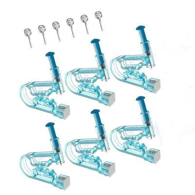 6-delars öronpiercingkit - Rostfritt stål - Säkert och smärtfritt - Steriliserat