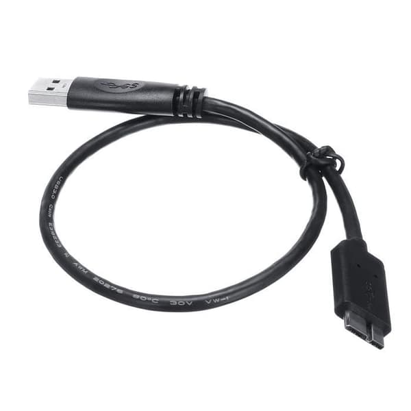 Bærbar ekstern harddisk USB 3.0 - 2TB - Sort - 5400 RPM
