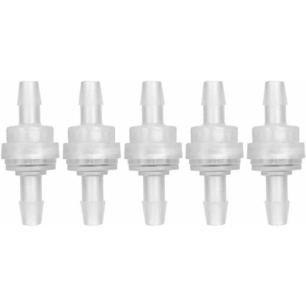 5 st backventiler för vattenbehandling (6 mm)