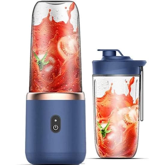 Bærbar Miniblender - 400ml - USB - 200W - Blå