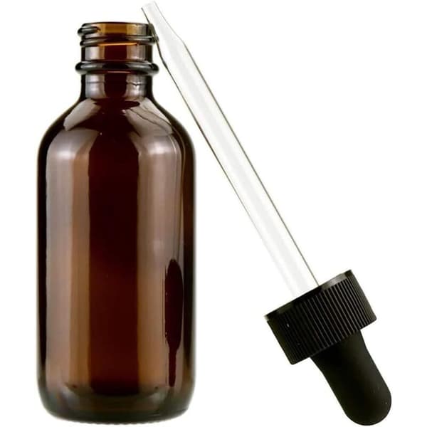 Set med 30 bruna glasdroppflaskor, tomma bärnstensfärgade glasflaskor för eteriska oljor och massageoljor - 60 ml
