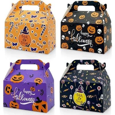 Halloween Slikæsker - 16 stk. - 4 designs - 16x9x9cm