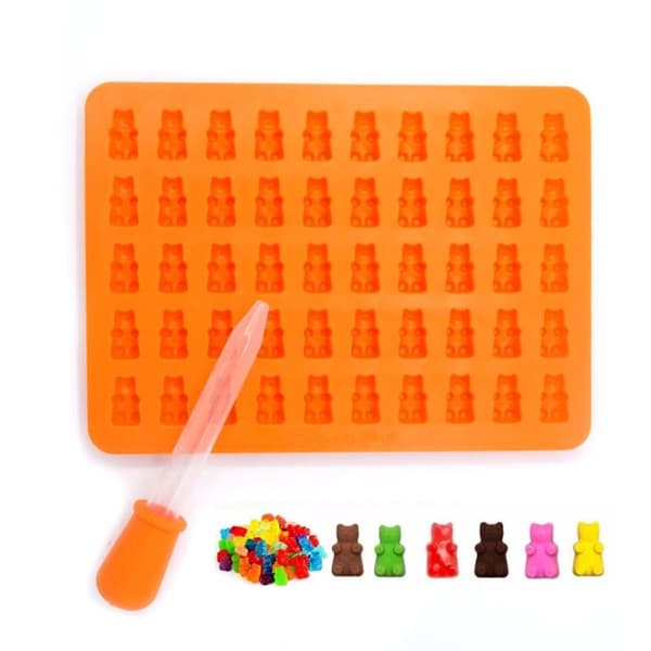 Candy Mold Gummy Bears Silicone Orange
