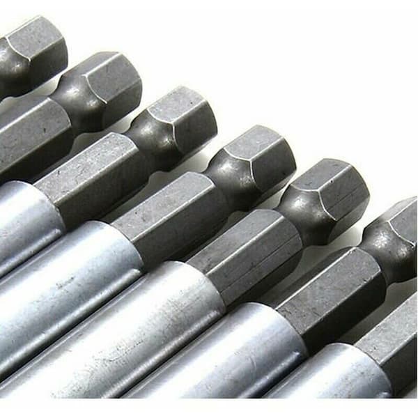 Magnetic Bit Holder, 10-pack, Extension Bits, 1/4\" Hex Shank, Power Tools