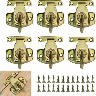 Hasplås 66mm - Rustfritt - Pakke med 6 - Flere farger