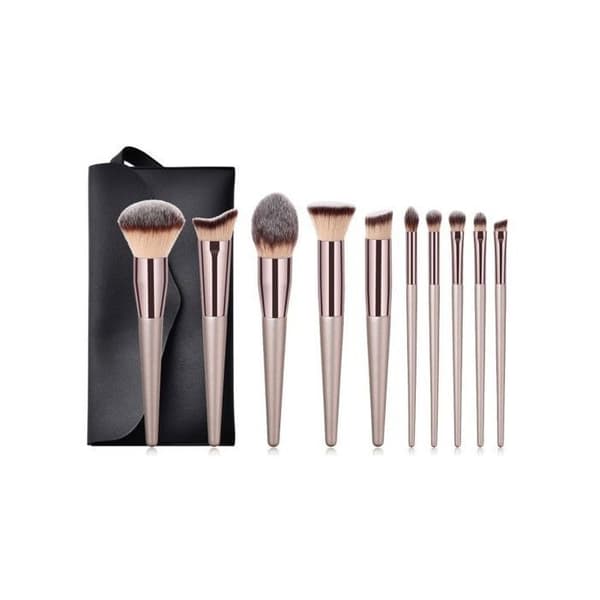 Sæt med 18 makeupbørster - Premium kvalitet - Blød nylon - Elegant design - Ideel til begyndere