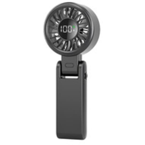 Bærbar ventilator. Mini bærbar ventilator. USB bærbar ventilator med LED-display. Håndholdt mini bærbar ventilator til kontoret. Udendørs.