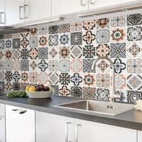 Selvklebende flisbakgrunn - 60 x 500 cm - PVC - Vanntett - Moderne stil