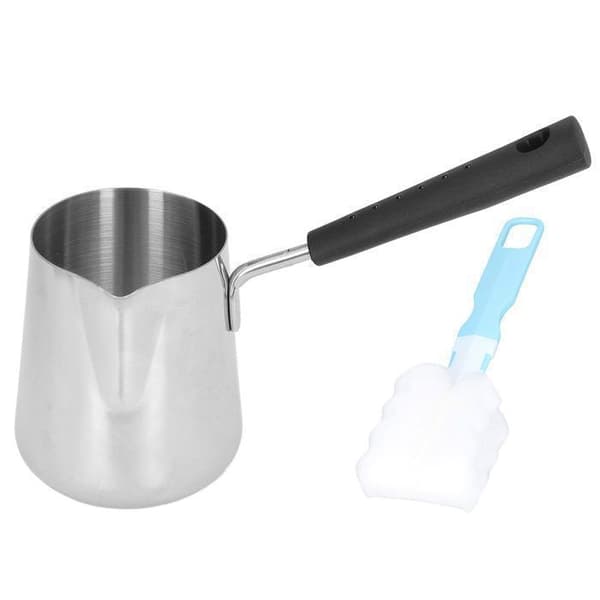 Mini smørvarmer kaffetrakter - rustfritt stål - 350 ml - induksjonskompatibel