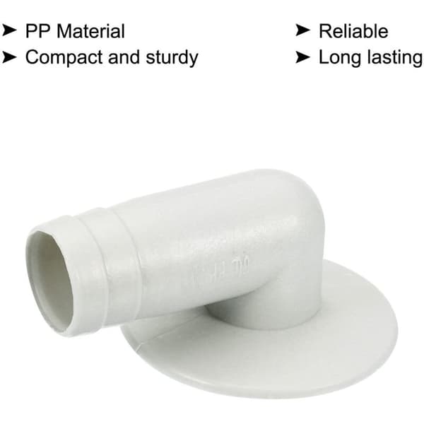 AIMOONSA Air Conditioner Drain Hose Connector, 17mm, Elbow Pipe Fitting, Replacement Part, Accessory for Mini-Split Window AC. Beige, 3-Pack