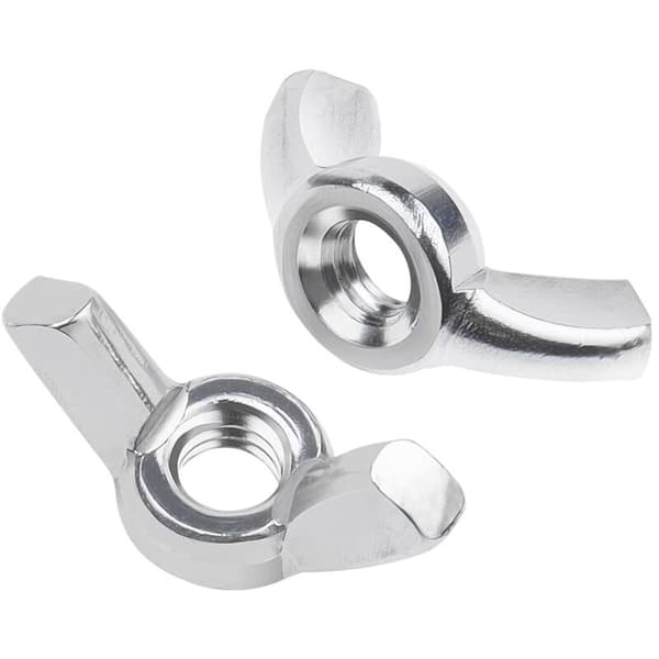 10-osainen M12 siipimutterisarja. DIN315 siipimutterit. A2 V2A ruostumattomasta teräksestä valmistetut siipimutterit. Metalliset siipimutterit. Metriset siipimutterit.
