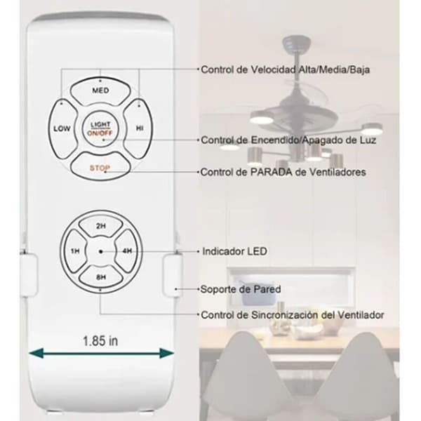 Ceiling Fan Remote Control Kit. Smart Universal Ceiling Fan and Light Remote for Hunter's Harbor Breeze.
