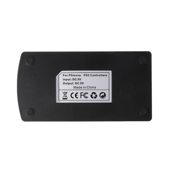 Videospil, Universal Dobbelt Oplader Ladestation, Sort, USB-drevet, til PS3 Move Trådløs Controller - A