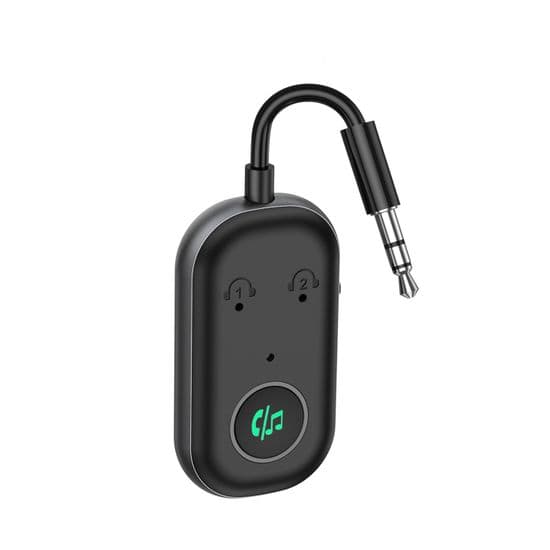 BT5.3 Bluetooth-sender/-mottaker - Bluetooth 5.3 - Dobbel tilkobling - 3,5 mm jack