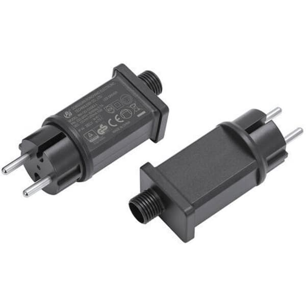 12V LED strømforsyning. IP44 LED-transformator. Lavspent LED-adapterdriver for julelys. Lyslenker (1 stk)