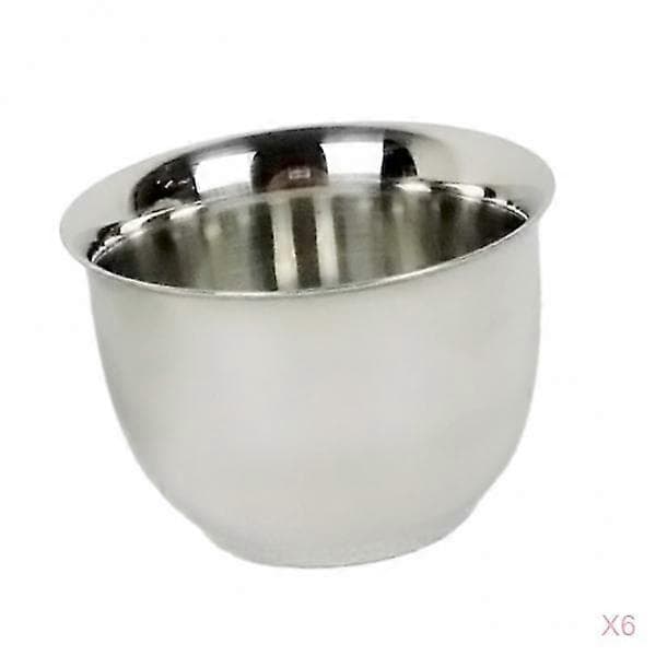 6 Mini Rostfria Dubbelväggiga Kaffekoppar Resistenta Tekoppar 50ml