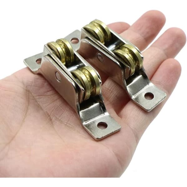 Sliding Gate Wheels, Two Wheels - Iron Rollers. Fixed Gate Roller, Track Support, U-Groove Wheel. Rolling for Sliding Gate Rail, Glass Roller, 2 Pcs.