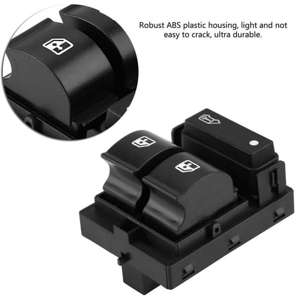Car Window Switch. Power Window Button. Electric Window Switch, Driver Side Switch for Citroën, Fiat Doblo, Ducato, and Boxer.