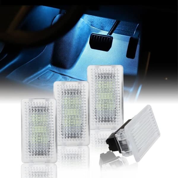 LED-lys til Tesla Model 3/Y/S/X, ekstra stort bagagerumslys (4 stk.) (blå)