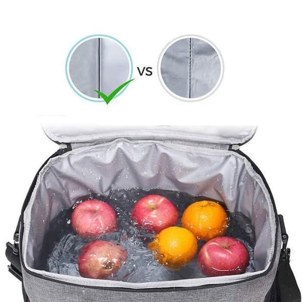 Isoleret taske - 15L - PEVA - Sammenfoldelig - 31x19x23 cm - Sort