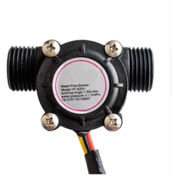 YF-S201 1-30L/min Vattenflödesmätare/Sensor Vattenflödeskontroll Vattenflödesbrytare Flödesmätare (G1/2)